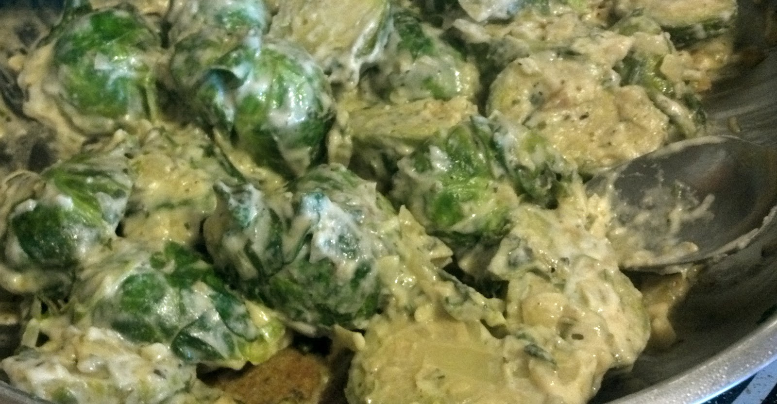 Savory Brussels Sprouts in a Marjoram Crème Sauce