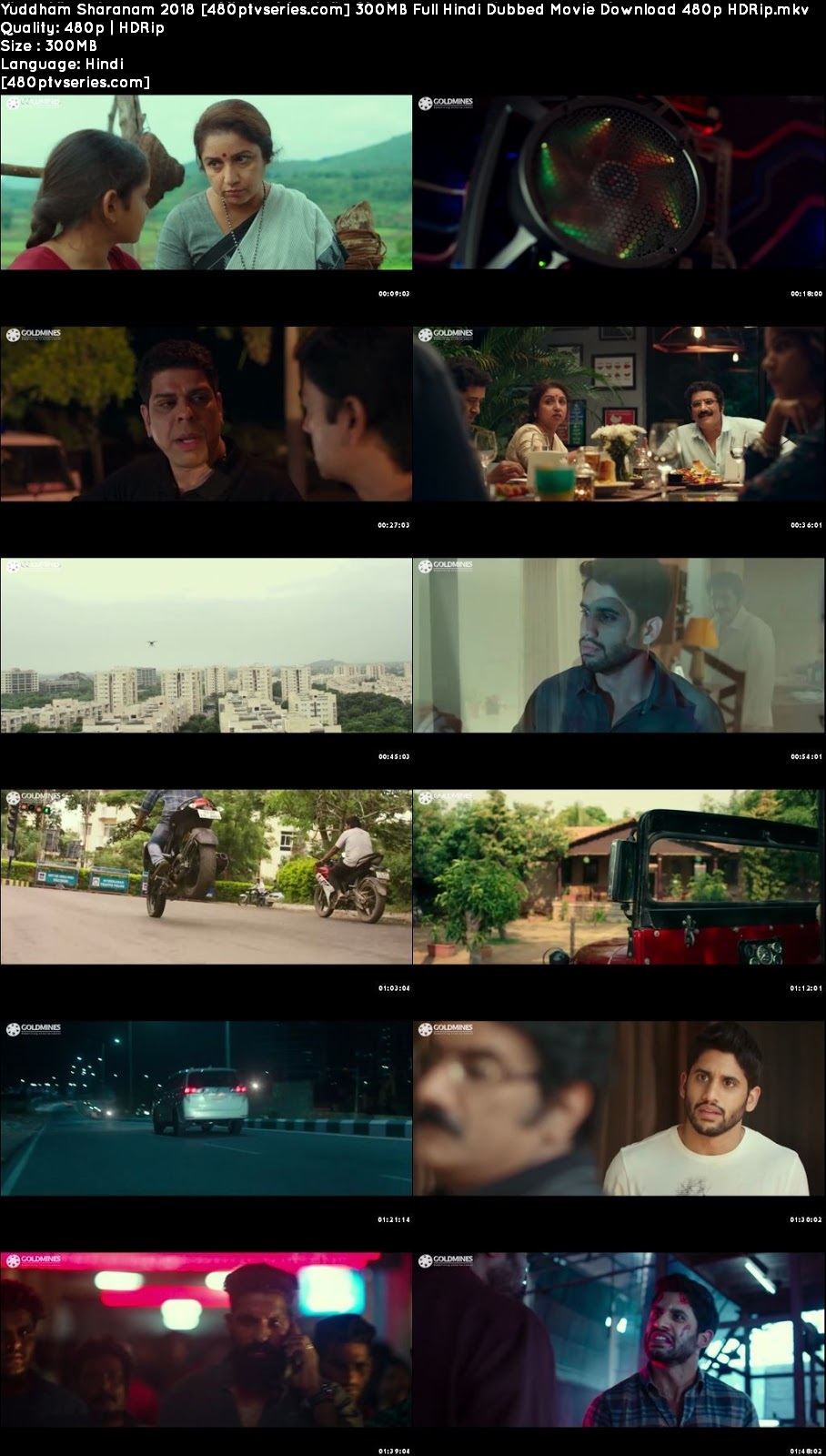 Yuddham Sharanam 2018 300MB Full Hindi Dubbed Movie Download 480p HDRip