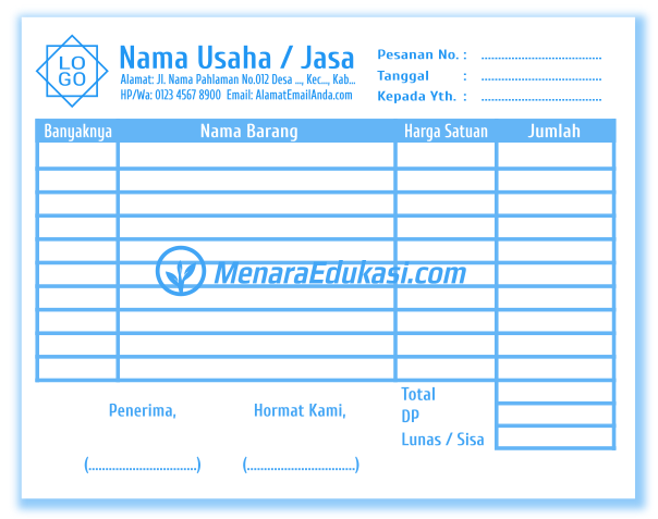 Desain Nota Keren Setelan D