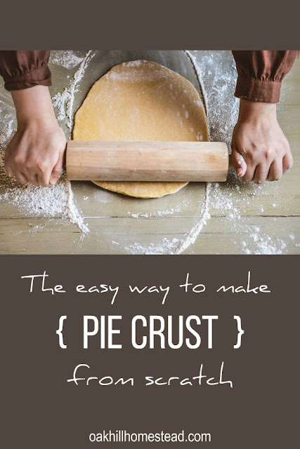 The easy way to make pie crust from scratch.