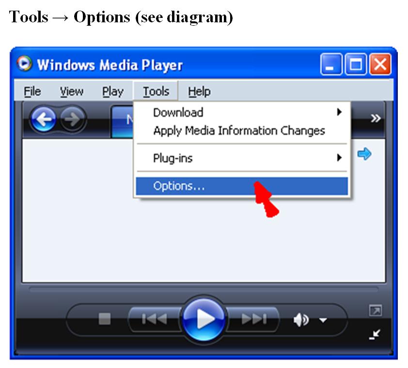 Windows Media Player (WMP) ScreenGrab Settings