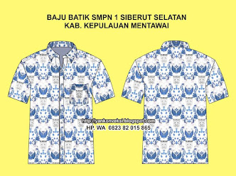 BAJU BATIK SMPN 1 SIBERUT KEP. MENTAWAI