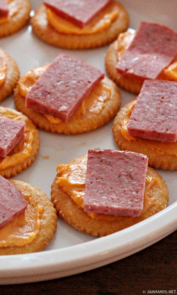 Summer Sausage and Cheese Spread Delights