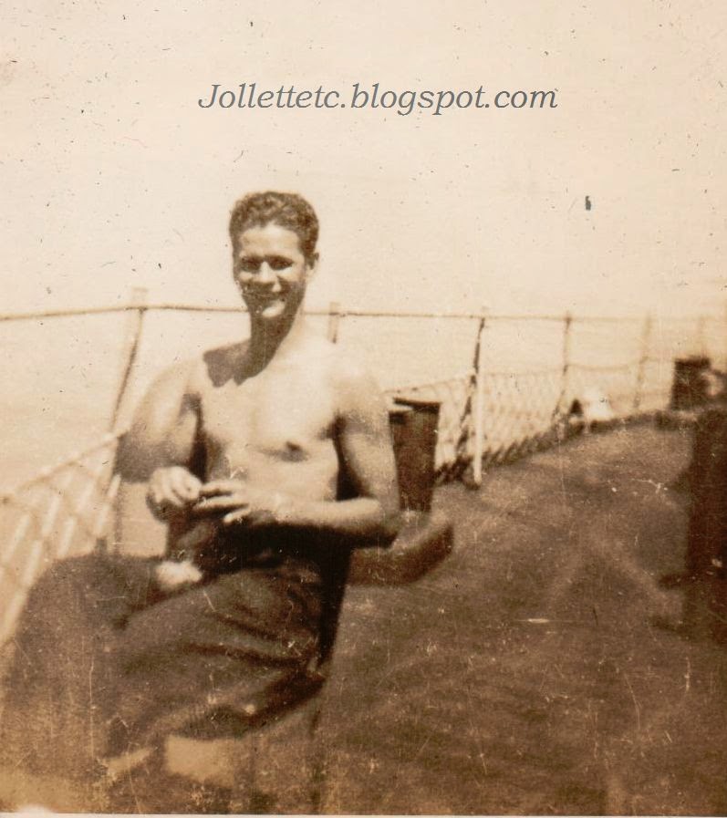 Unknown sailor on USCGC Eastwind 1946 or 47  http://jollettetc.blogspot.com