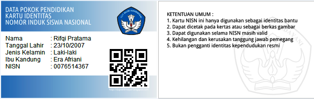 CARA MENGUBAH DESAIN TEMPLATE KARTU NISN PADA DAPODIK