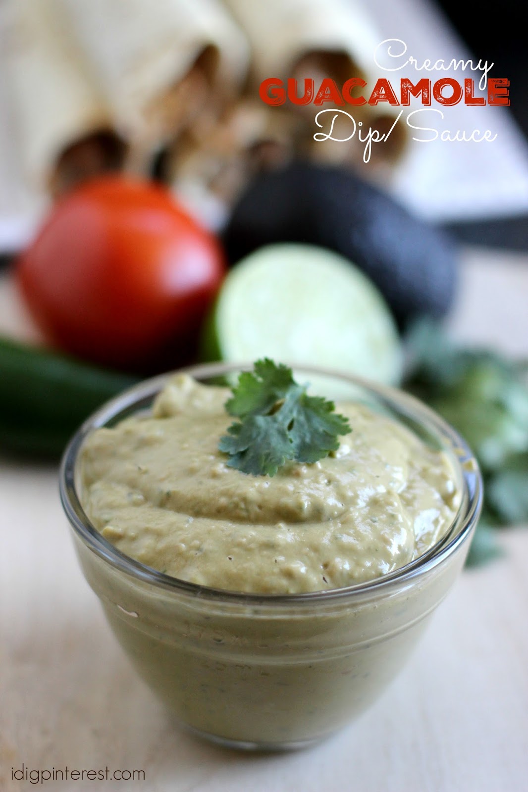 Creamy Guacamole Dip/Sauce I Dig Pinterest