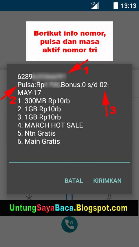 Cara Cek Nomor Hp Kartu Tri - Seputar Nomor
