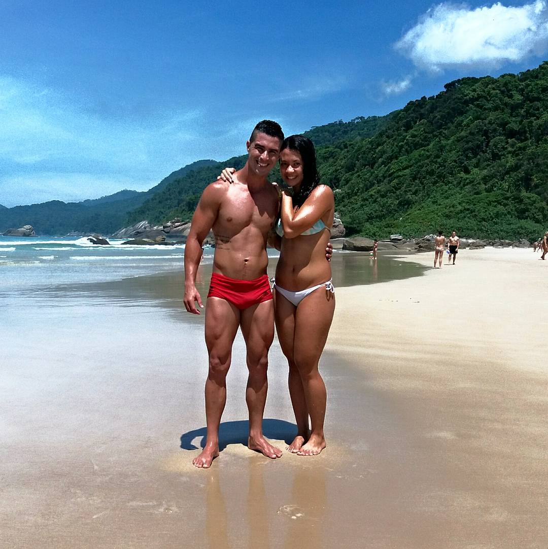 Wallace Machado curte as férias ao lado da namorada Renata. Foto: Arquivo pessoal