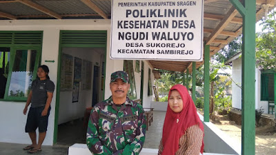 BIDAN DESA SUKOREJO KECAMATAN SAMBIREJO 24 JAM SIAP MEMBANTU SATGAS TMMD REG KE 103 KODIM 0725/SRAGEN BIDAN DESA SUKOREJO KECAMATAN SAMBIREJO 24 JAM SIAP MEMBANTU SATGAS TMMD REG KE 103 KODIM 0725/SRAGEN