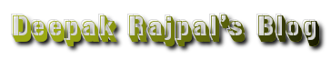 Deepak Rajpal's Blog
