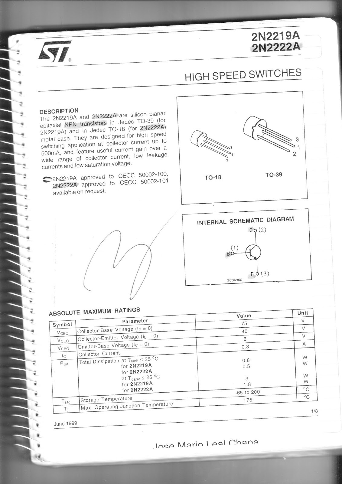 Electronica Practica No. 6 Transistor BJT