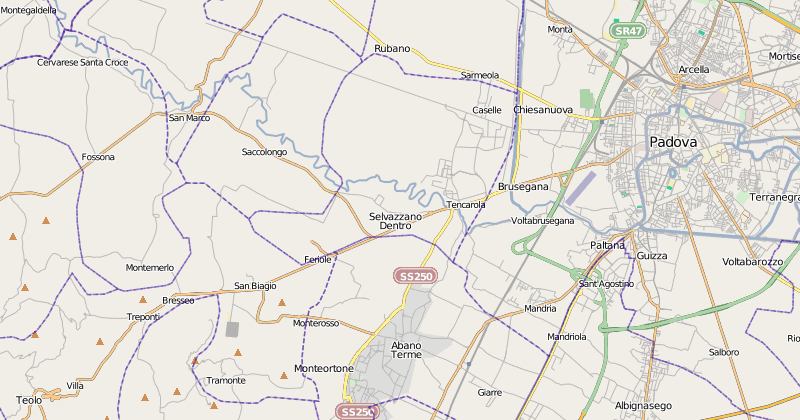 Stadtplan Abano Terme Stadtkarte Stadtpläne Ortspläne Stadplan