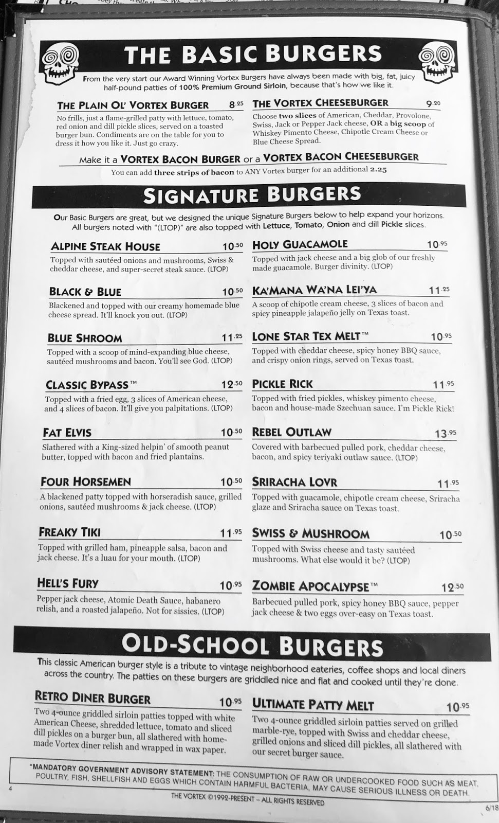 GREAT EATS HAWAII THE VORTEX BAR AND GRILL ATLANTA,