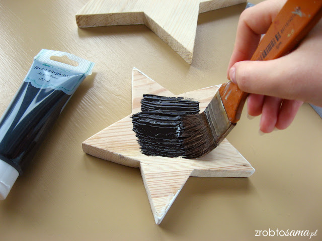 Jak zrobić świąteczne drewniane gwiazdy DIY