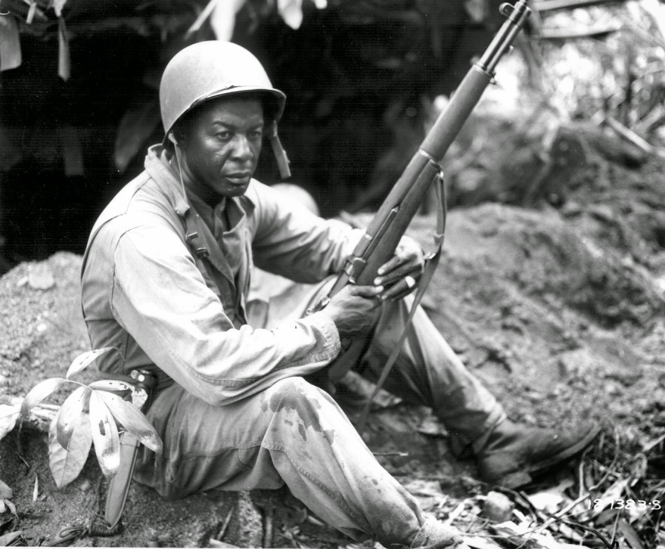 black soldier with m1 garand