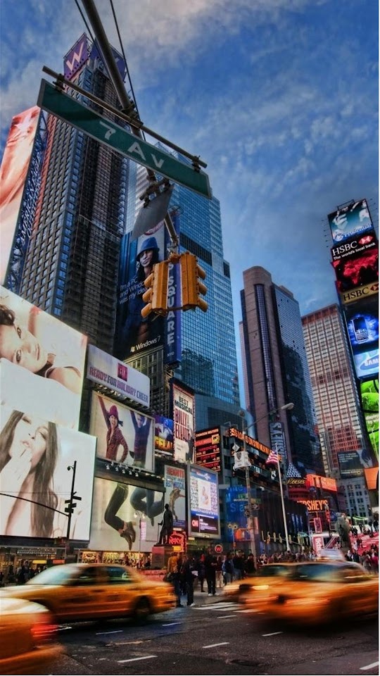 Times Square Galaxy Lockscreen  Android Best Wallpaper