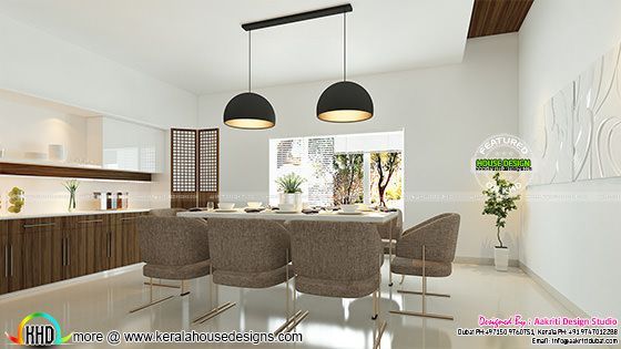 Contemporary style Dining interior