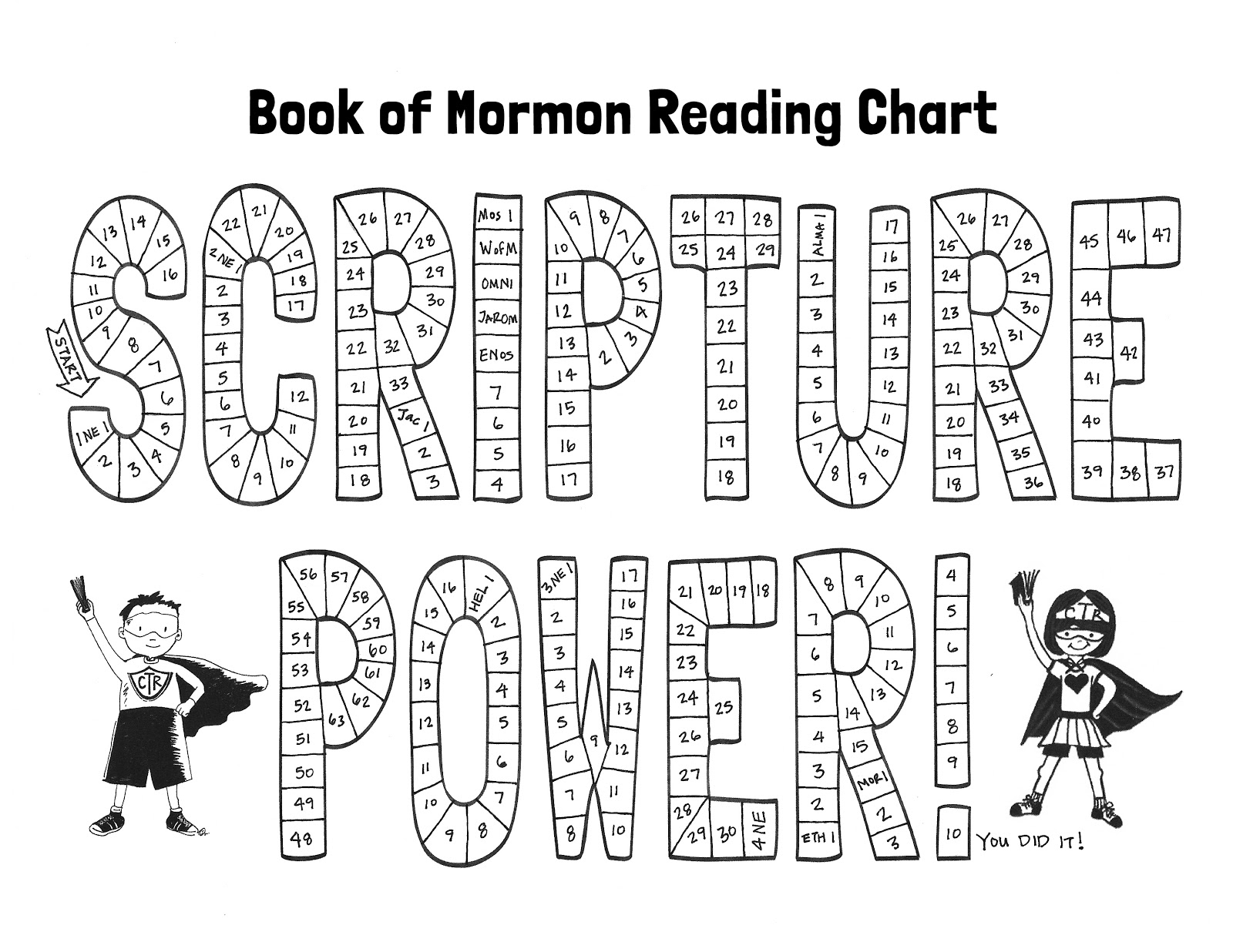 Boys, Buildings, Books and Berries: Book of Mormon Reading Chart