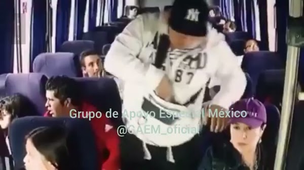 Difunden video de asalto a pasajeros en la México-Puebla Difunden video de asalto a pasajeros en la México-Puebla