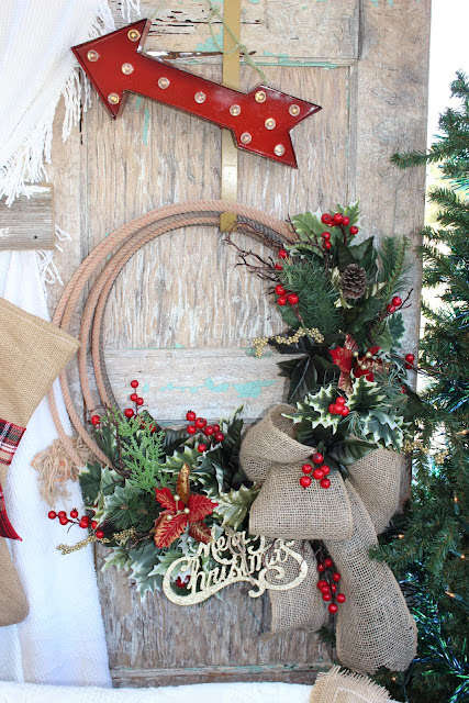 lasso Christmas wreath