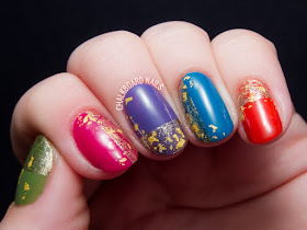 Gold and Jewels by @chalkboardnails