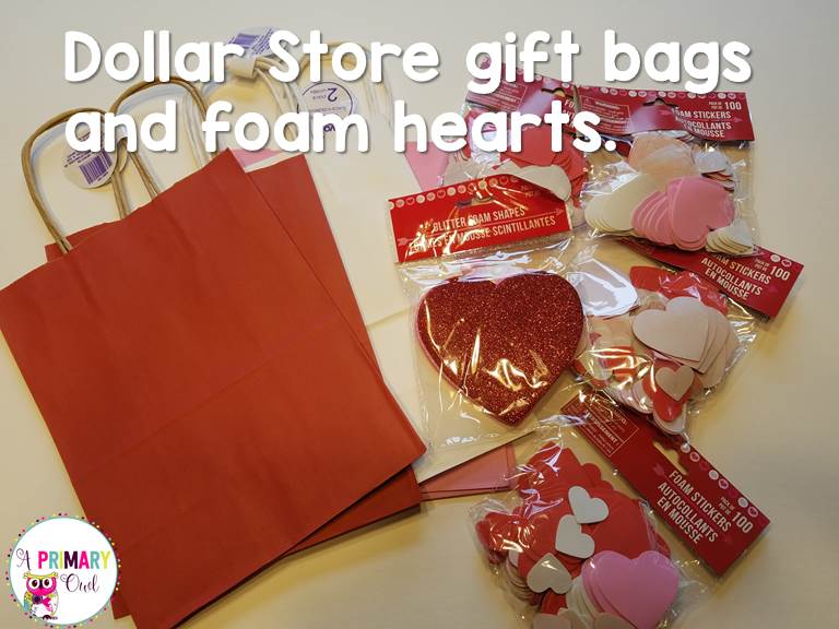 Dollar Store Valentine Treat Bags A Primary Owl