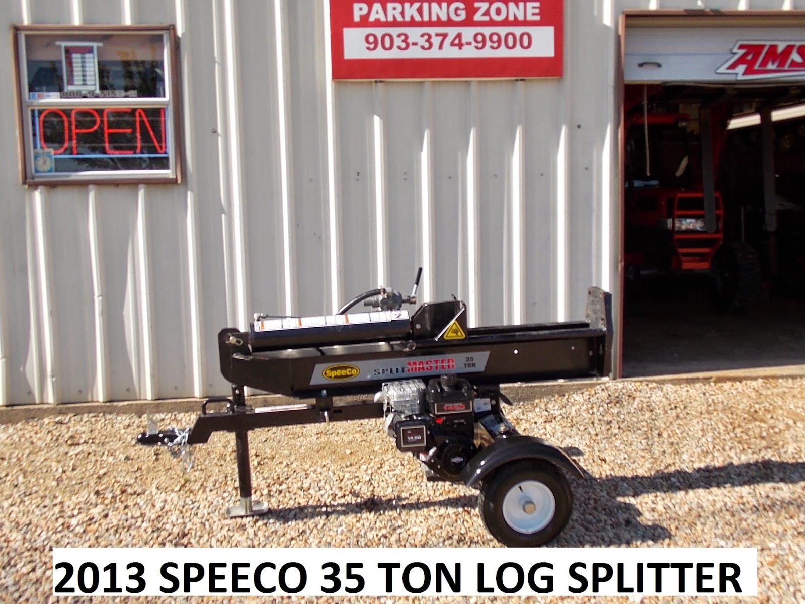 Parking Zone 82 2013 SPEECO 35 TON LOG SPLITTER 1650 OBO