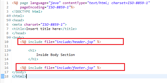 JSP Include Directive