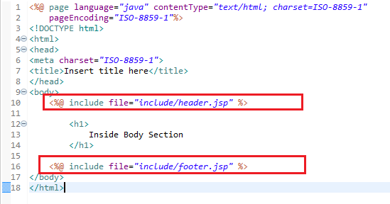 JSP Include Directive