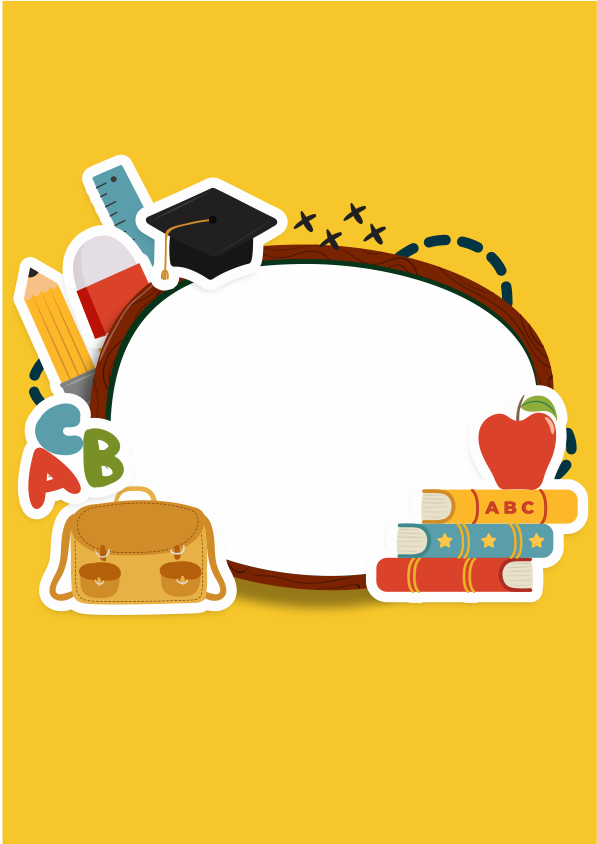 Caratula para cuaderno de educación e inglés