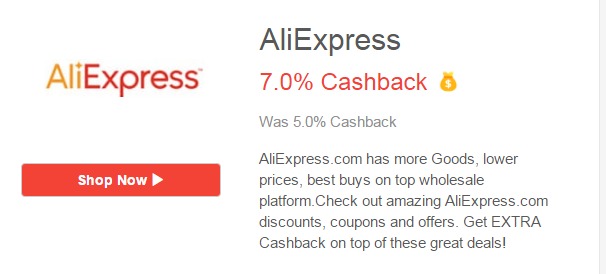 aliexpress cashback