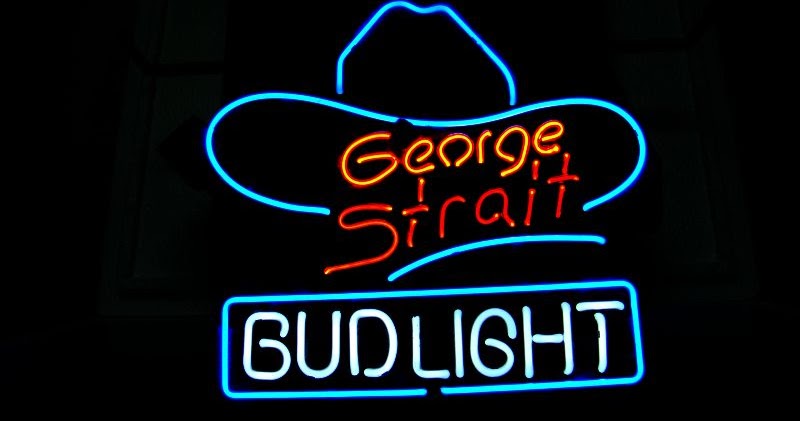 Wiki Neon Sign Blog: BUD LIGHT GEORGE STRAIT BEER BAR NEON