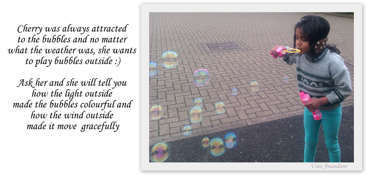 playing bubbles