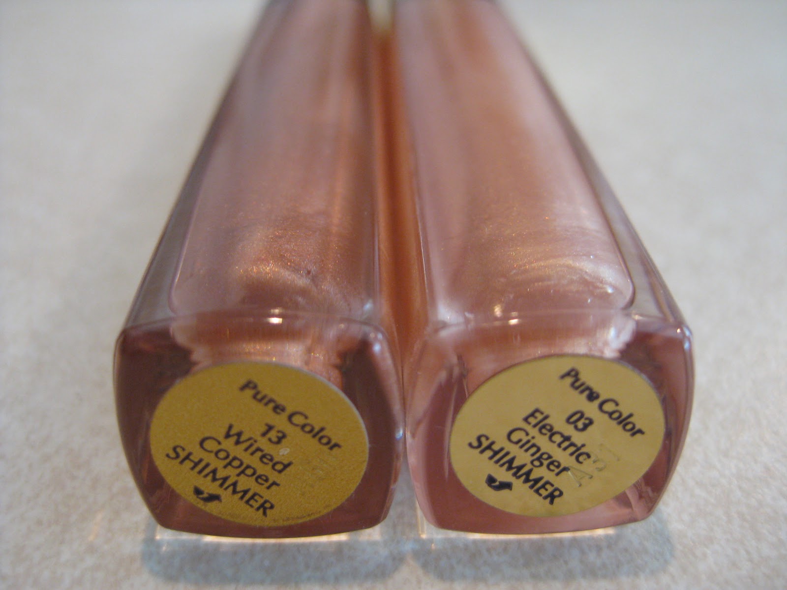 Estee Lauder Pure Color Lip Gloss, "Wired Copper" & "Electric Ginger