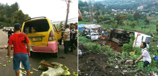Mencekam, Ini Video Kecelakaan di Ciloto Puncak yang Libatkan 9 Kendaraan