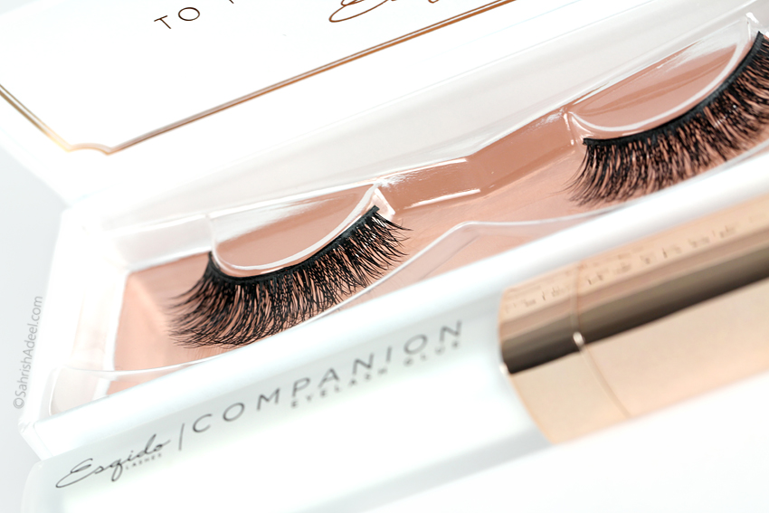 False Lashes and Companion Eyelash Glue by Esqido - Review, Before/After & Makeup Look