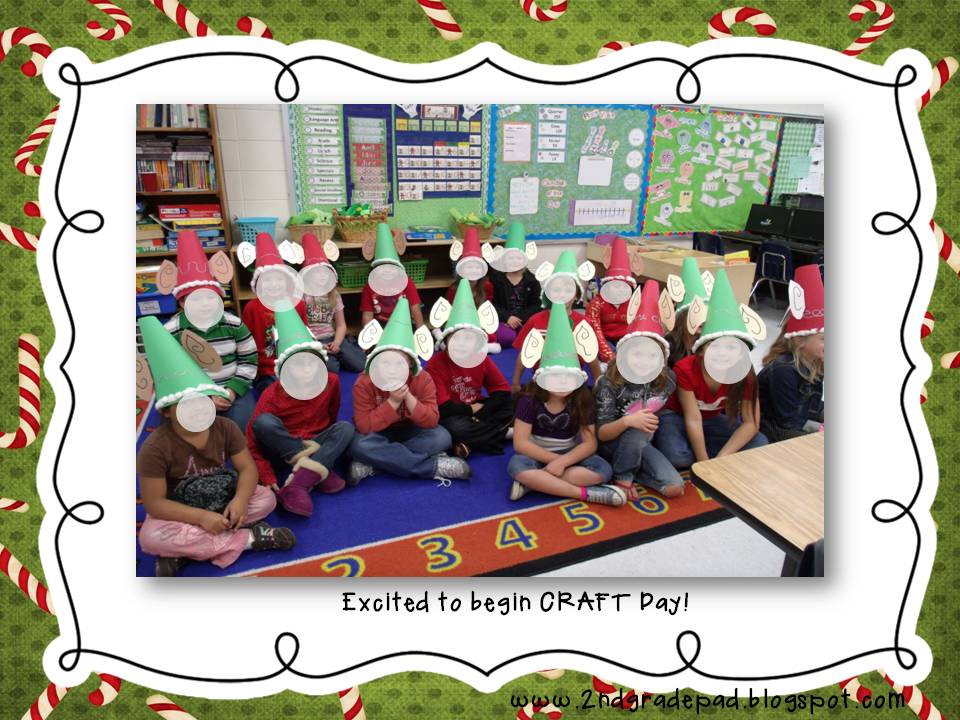 2nd Grade Pad Christmas Craft Day and Freebie #6