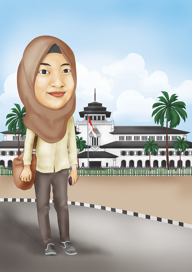 Karikatur Background Gedung Sate Bandung Kartunnia Gambar