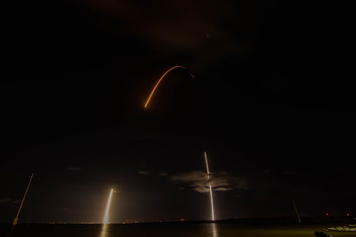 Streak image of Falcon 9 ZUMA trajectory
