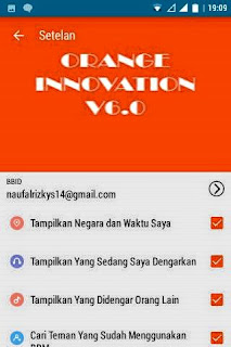 BBM Mod Orange Innovation Terbaru di Android VERSI 2.9.0.51