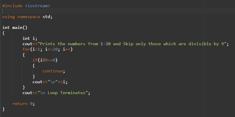 Loops in C++