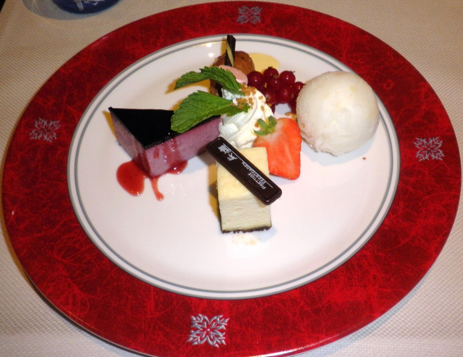 Marlies met diner in Kerstsfeer