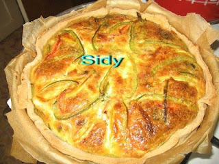 Tarta aperitiv cu sunca, ciuperci si  cascaval
