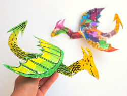 dragon paper plate craft crafts dragons flying fun easy plates painted project kid colorful arts pink paint elementary them stripey