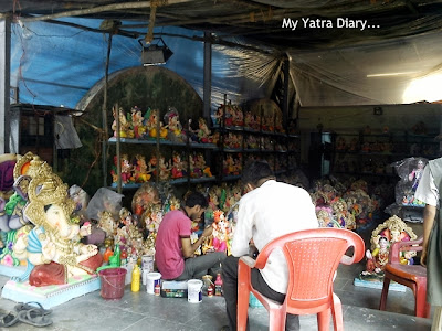 Ganesh statue making, Ganesh Charurthi Decoration