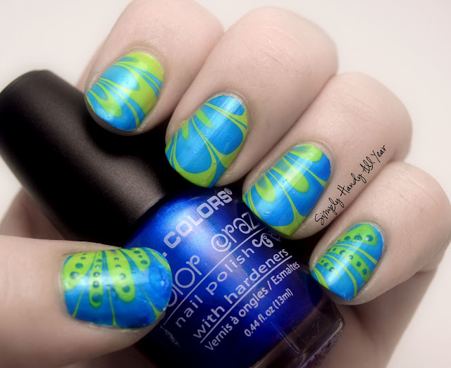 Simply Handy All Year: Summer Challenge Day 25 - Summer Water Marble