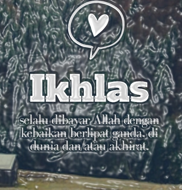 Ikhlas dalam kehidupan