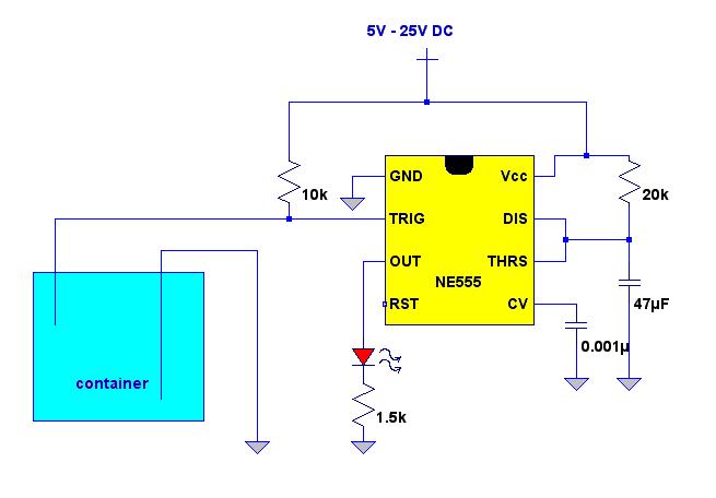water level indicator using 555 timer IC | simple electronics