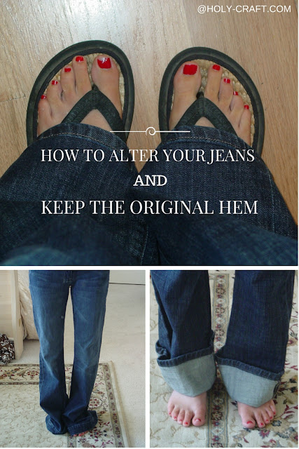 How to alter your jeans and keep the original hem an easy beginners guide to sewing