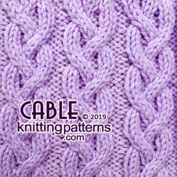 Knitted fabric with cable pattern #cableknitting